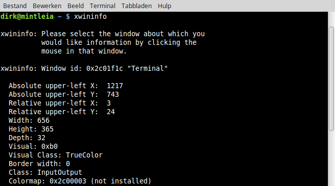 xwininfo